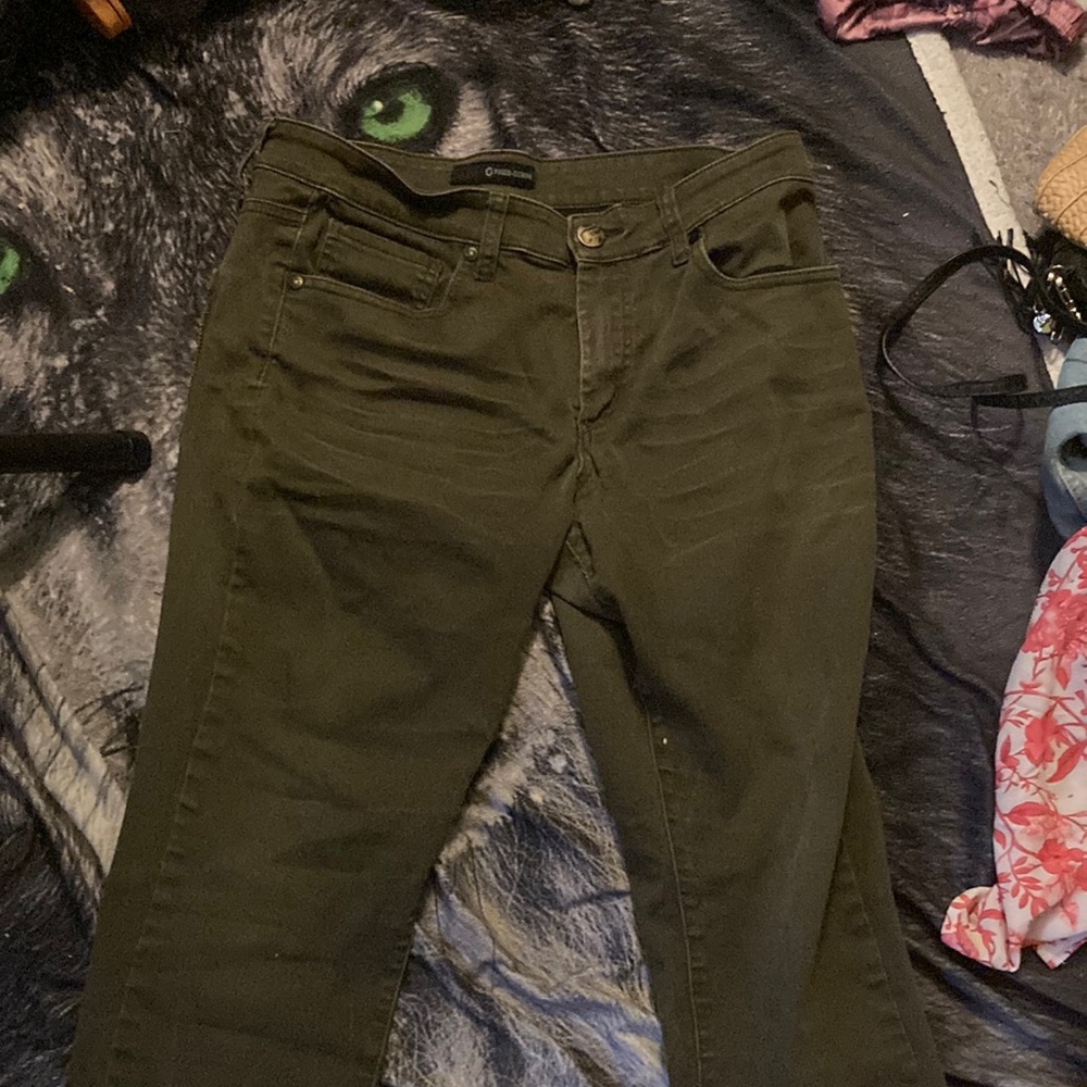 Olive Green Women's Jeans